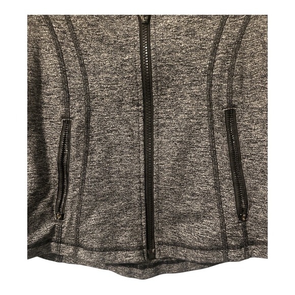 Lululemon Heathered Black Define Jacket, Size 6 - Picture 6 of 9